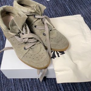 Isabel marant Bobby sneaker in taupe